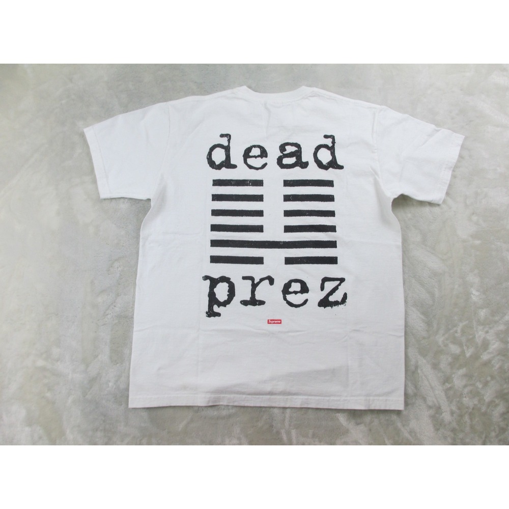 Supreme Shirt Mens Medium White Dead Prez Casual*